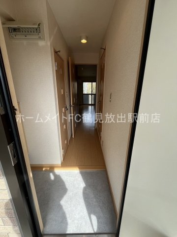 大阪市鶴見区今津南３丁目のハイツの玄関