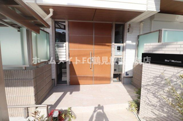 東大阪市稲田上町１丁目のハイツのエントランス