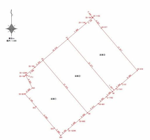 清武町加納甲　分譲地の区画図
