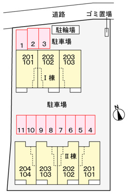 【駐車場】 | グラン　ポルトⅡ | 駐車場