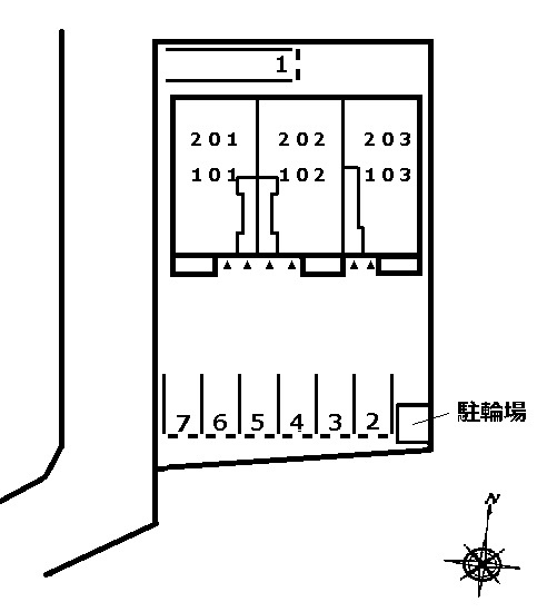 ヴィラージュ上重原　　刈谷市近郊の賃貸はクラスホームの駐車場