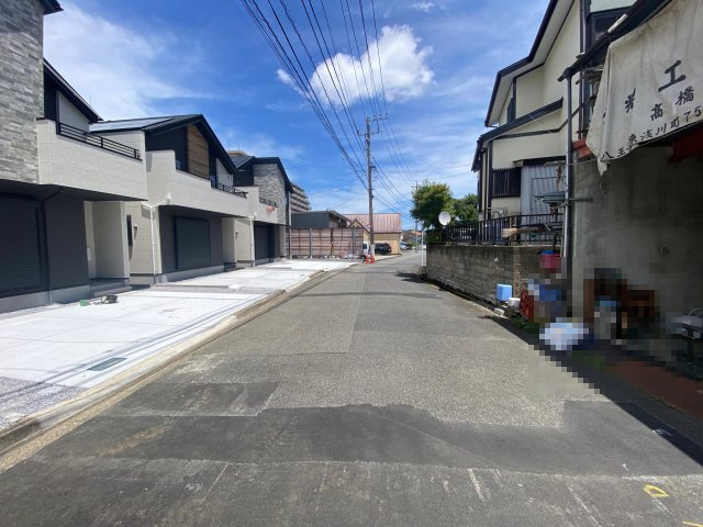 祝：成約済み　八王子市　東浅川町　新築戸建て　５期の前面道路含む現地写真