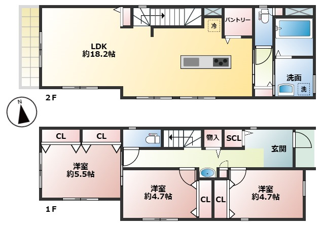 【間取り】の画像