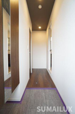 熊本市中央区京町２丁目のアパートの玄関