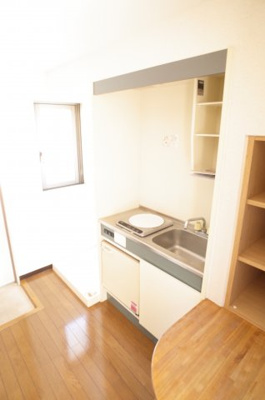 【キッチン】 | ヒルズ・オキマンション | IHタイプのミニキッチン☆※イメージ画像