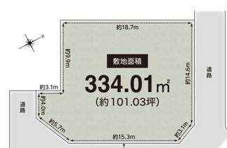 【土地図】 | 鈴蘭台南町７丁目　売地 | 図面と現況が異なる場合は現況を優先します