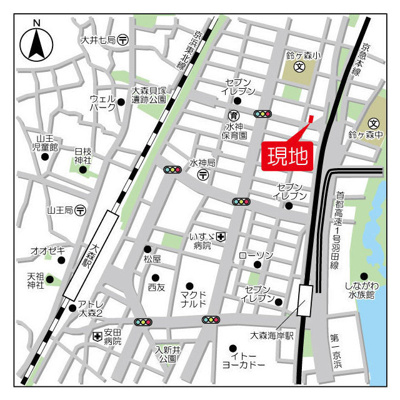 【地図】 | グランカーサ大森海岸