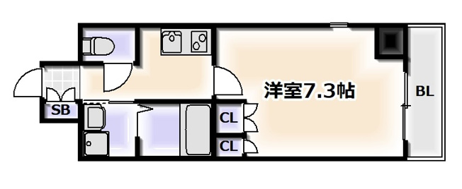 【間取り】 | セオリー難波南プレミアム