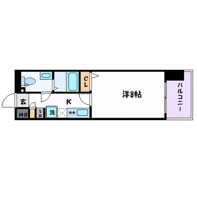 プレサンスmiu新栄の間取り