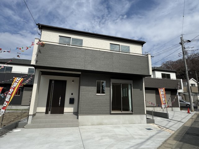 松戸市栗山新築戸建（栗山Ⅳ）の外観|D号棟外観・完成済み内覧可能です！