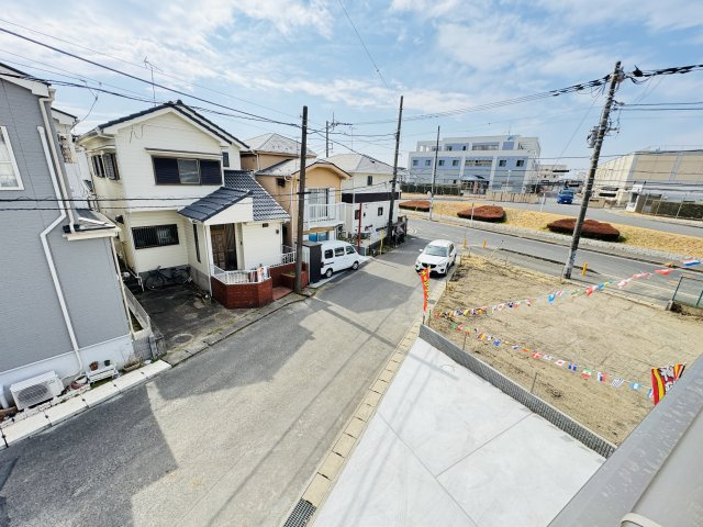 松戸市栗山新築戸建（栗山Ⅳ）の展望|バルコニーより道路側眺望