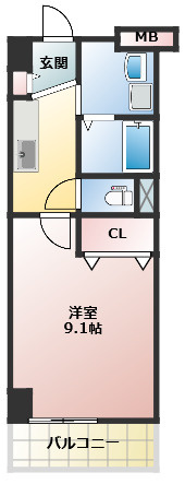 リベロ　カスガイ　ステイションの間取り