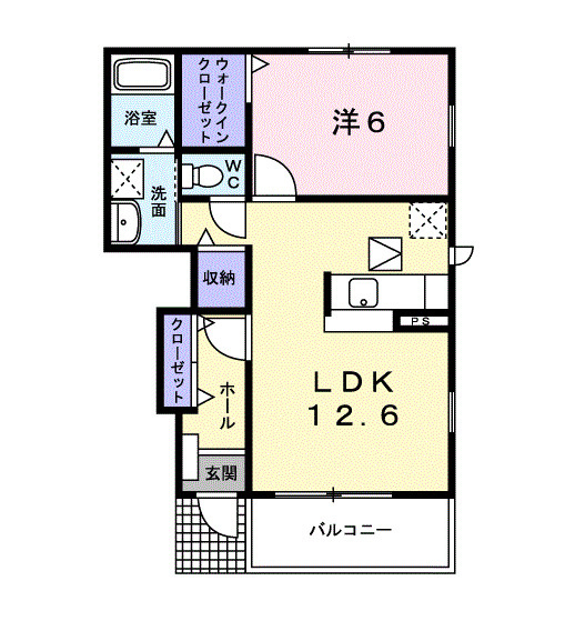 インプレイスメゾンⅢの間取り