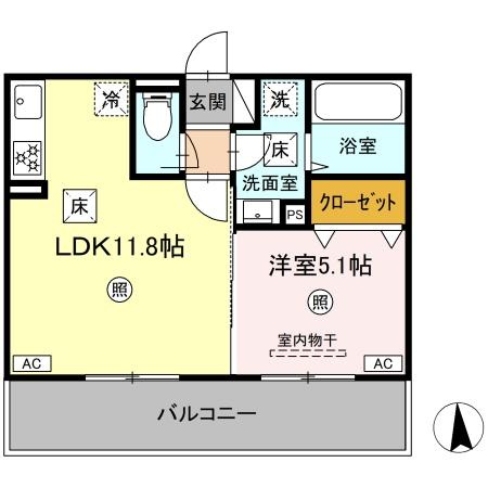 ロータスヒルAの間取り