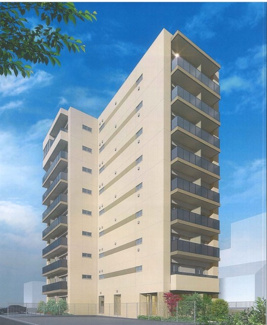 【その他共用部分】 | ※外観パース※敷地内ごみ置き場があるのでごみ出しもらくらく～♪忙しい社会人さんや主婦さんにもうってつけ！