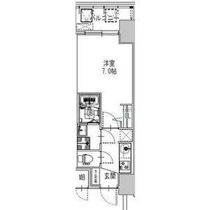 S-RESIDENCE難波大国町Tresの間取り