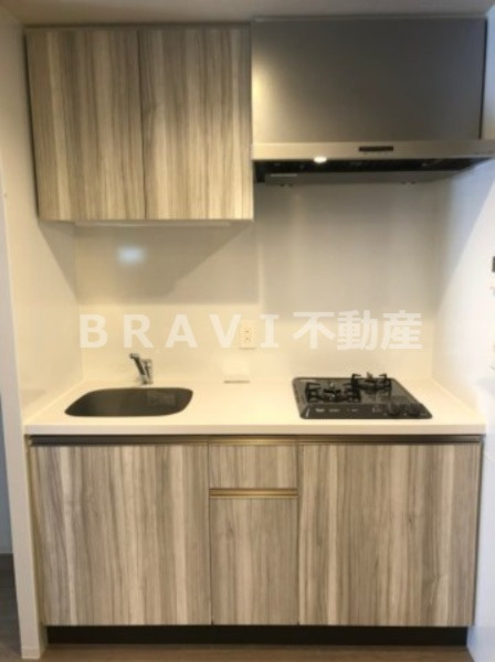 アーバネックス大阪天満橋 BRAVI不動産のキッチン|【アーバネックス大阪天満橋】収納豊富なシステムキッチン
