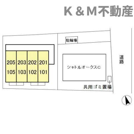 シャトルオークスAの区画図