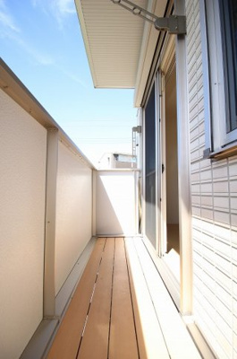 【バルコニー】 | グラウクスC | 退去前のため、別部屋のお写真です。