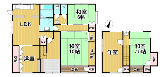 室岡店舗戸建の間取り