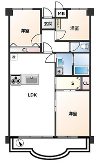 【間取り】 | ストークマンション南浦和