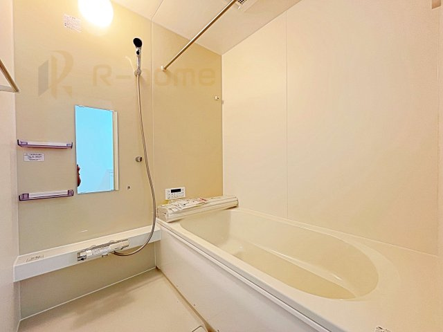我孫子市泉7期　新築戸建て　1号棟の浴室|1日の疲れをゆったり癒せる1坪タイプ♪浴室乾燥暖房機で快適な入浴タイムが過ごせます♪