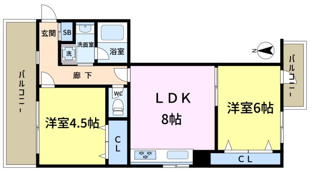 ヴィラセントラルの間取り