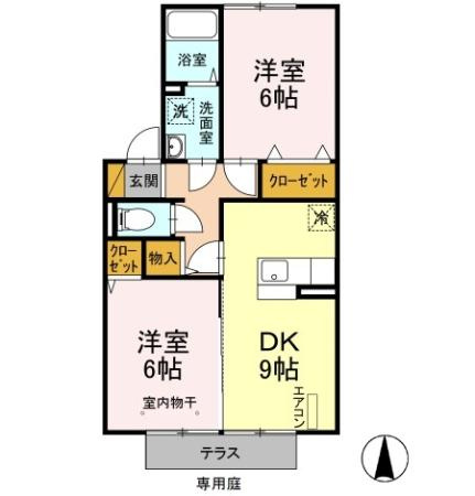 メゾンクレールＤの間取り