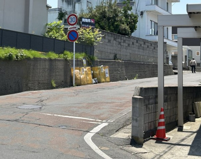 【外観】 | 弘前市稔町・売地 | 西側道路