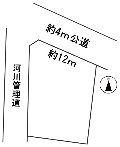６４９３７　岐阜市川部５丁目土地の区画図