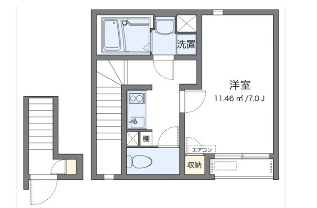 【間取り】 | クレイノのぞみ西ヶ原