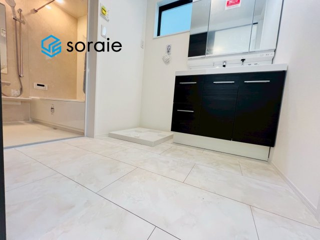 川越市稲荷町　新築戸建の脱衣所