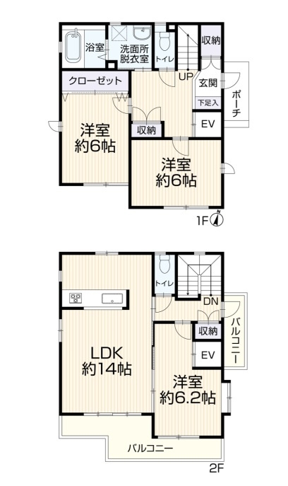 昭島市中神町2丁目　中古戸建の間取り|将来的に便利なホームエレベーター付きの３LDKです！