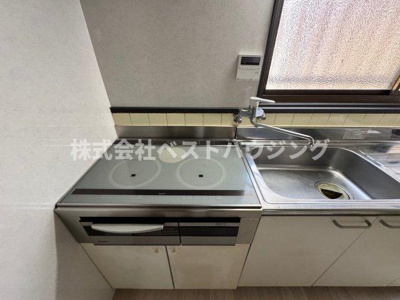 【キッチン】 | 百合丘貸家 | IHコンロ