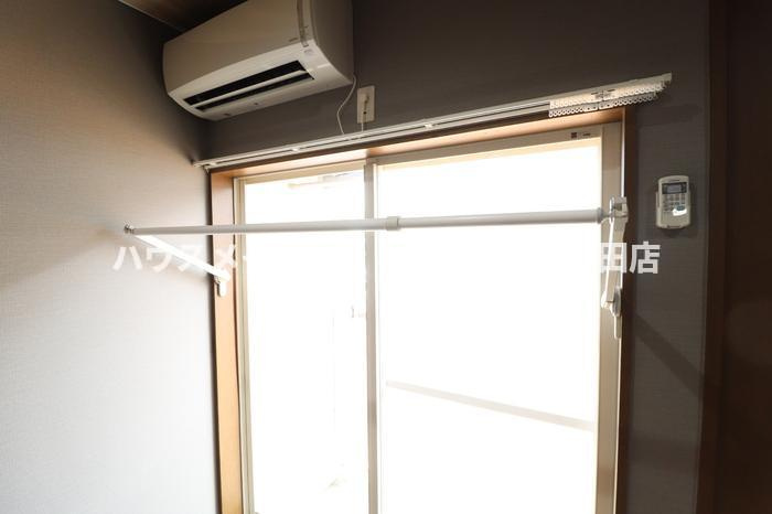 コーポ蘭の展望|室内物干し