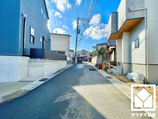 宇治市広野町大開の前面道路含む現地写真