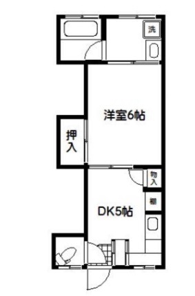 中野区上高田５丁目の一棟アパートの間取り