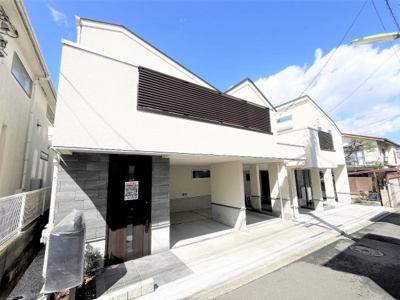 【外観】 | 【仲介手数料３６０万円が無料！】■２５帖のＬＤＫ■車庫２台■広々バルコニー