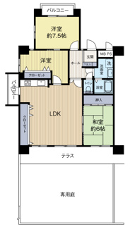 【間取り】 | ロイヤルマンション緑丘