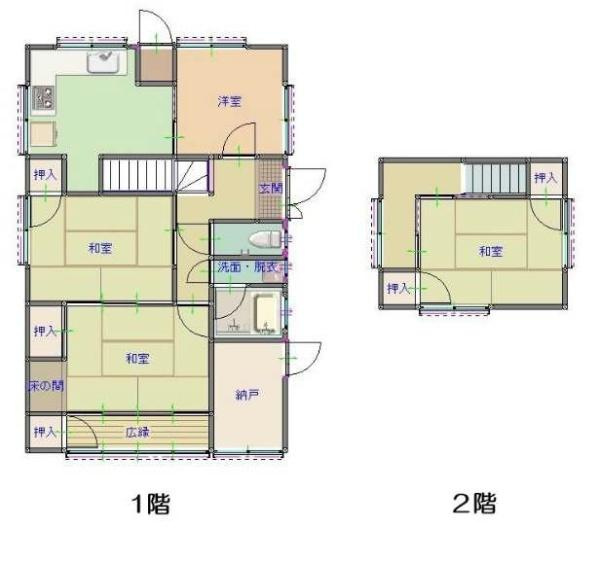 和歌山市塩屋1丁目　中古戸建の間取り