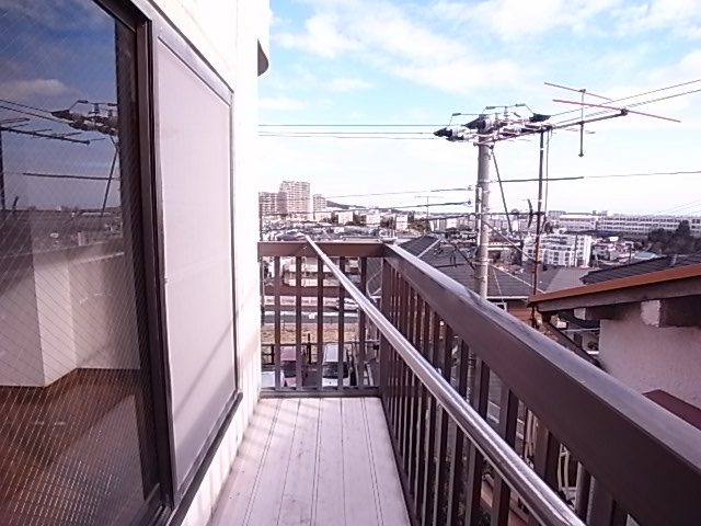 あさひ星が丘マンションのバルコニー