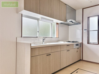 【キッチン】 | リフォーム履歴有　白子町八斗 | 広々したシンクで洗い物しやすく、使い勝手の良いキッチン♪
