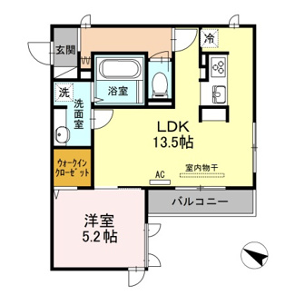 【間取り】 | D-roomCⅡ | 1LDK