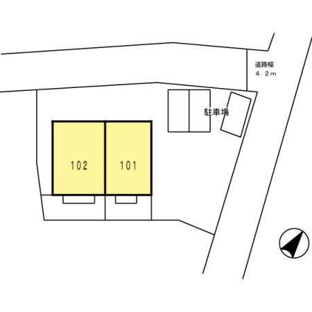 サニーハウス三城の区画図