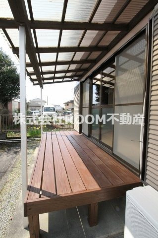 中西貸家(樺山3500-1)のバルコニー