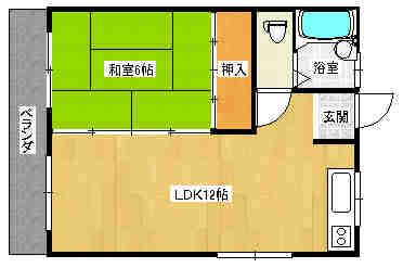 コーポ五月の間取り