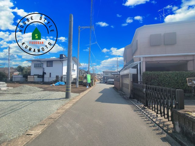 熊本市東区御領3丁目第6-3棟（3号棟）の前面道路含む現地写真|前面道路です。