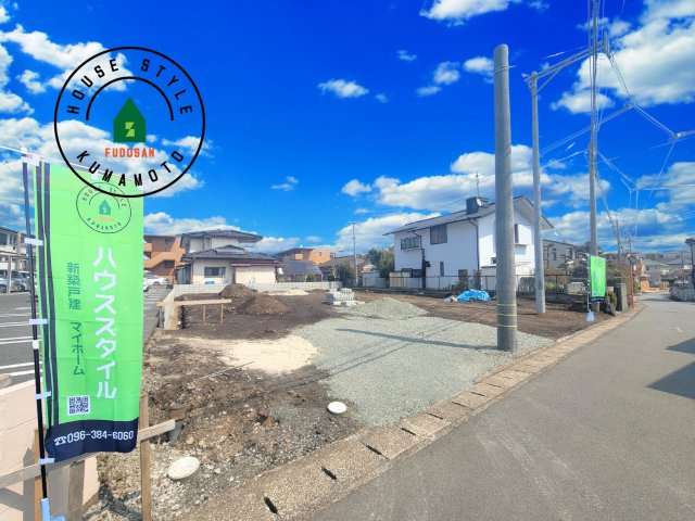 熊本市東区御領3丁目第6-3棟（3号棟）の前面道路含む現地写真|見学の時間などお気軽にお問い合わせ下さい。