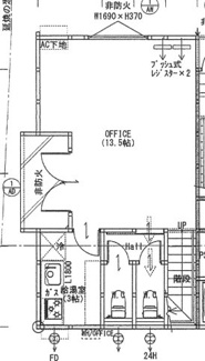 【間取り】 | 道後樋又テナント | 1F
