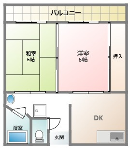 売りアパート（収益物件）２棟の間取り|シックスマイブリッジ